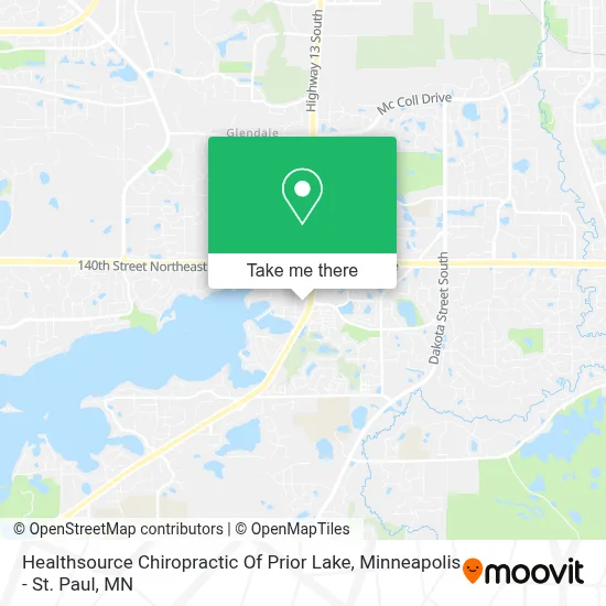 Healthsource Chiropractic Of Prior Lake map