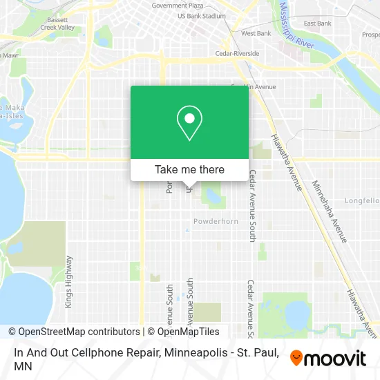 In And Out Cellphone Repair map