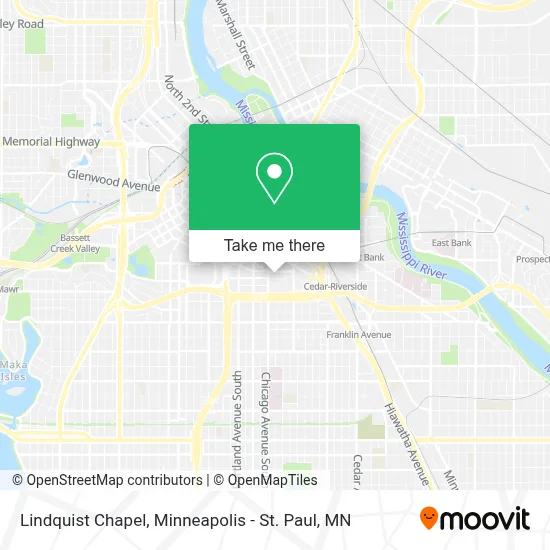 Lindquist Chapel map