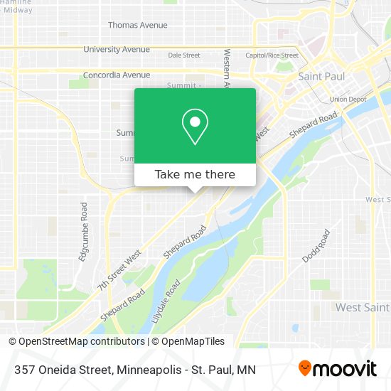 357 Oneida Street map