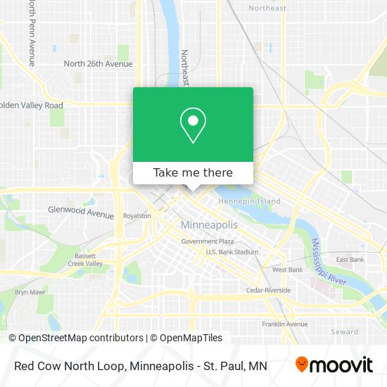 Red Cow North Loop map