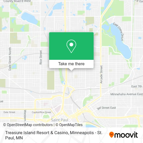 Treasure Island Resort & Casino map