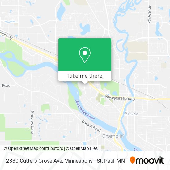 Mapa de 2830 Cutters Grove Ave