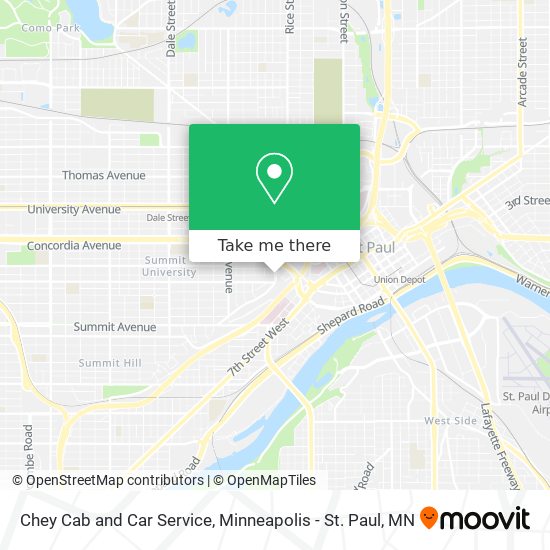 Chey Cab and Car Service map