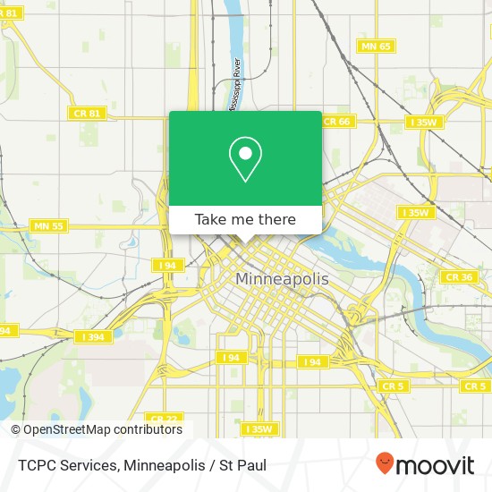 TCPC Services map