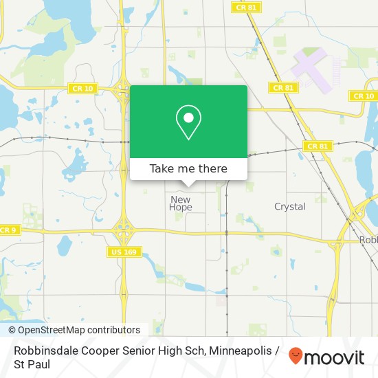 Robbinsdale Cooper Senior High Sch map