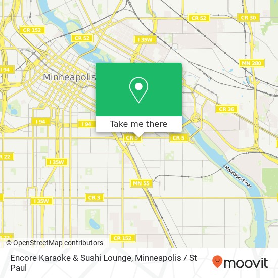 Encore Karaoke & Sushi Lounge map