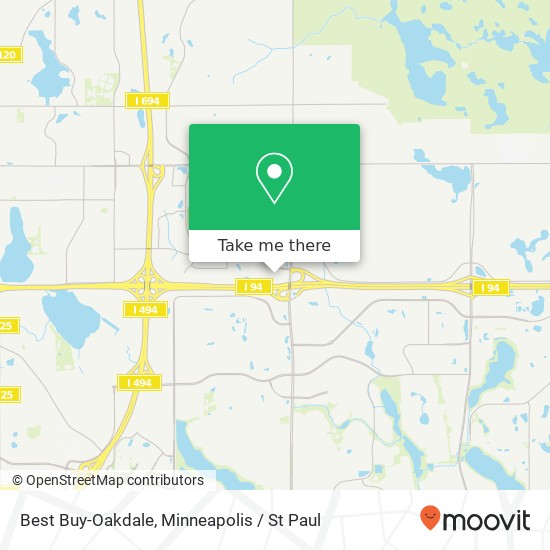 Best Buy-Oakdale map