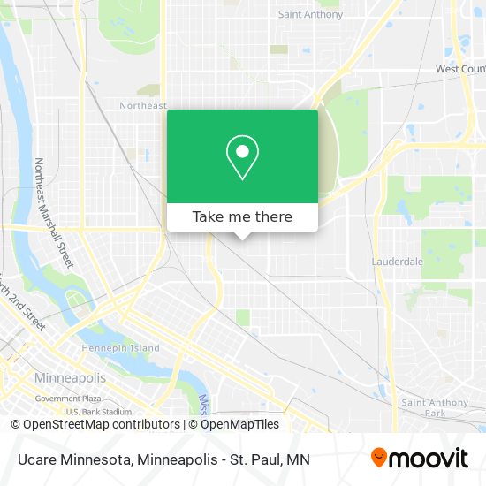 Ucare Minnesota map