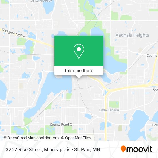 3252 Rice Street map