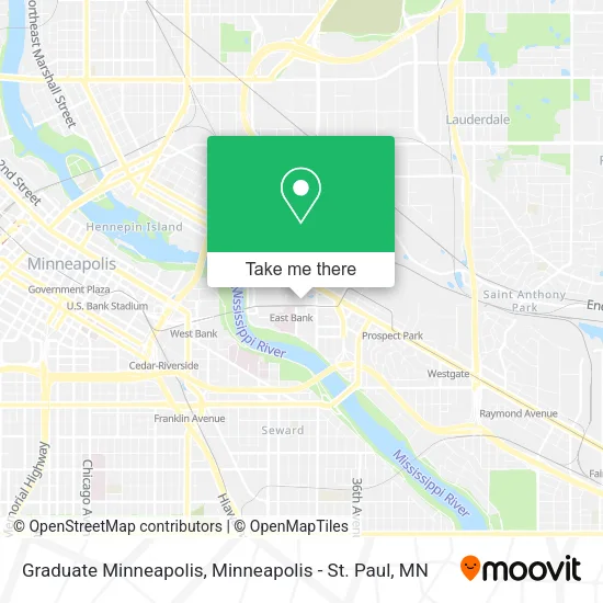 Graduate Minneapolis map