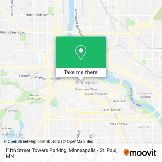 Fifth Street Towers Parking map