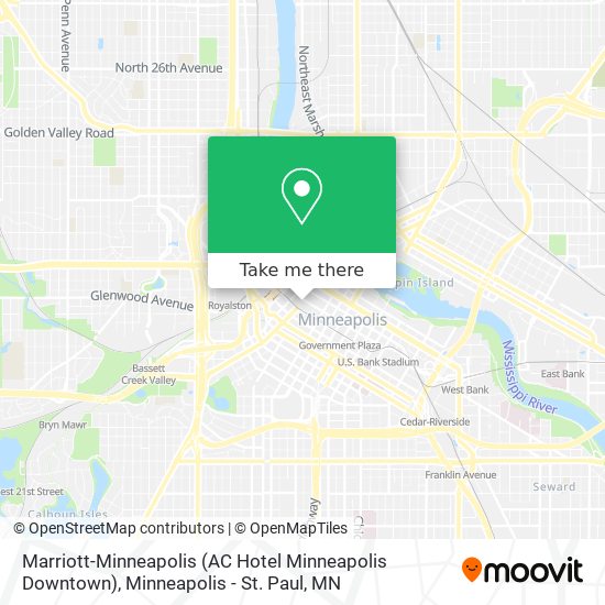 Marriott-Minneapolis (AC Hotel Minneapolis Downtown) map