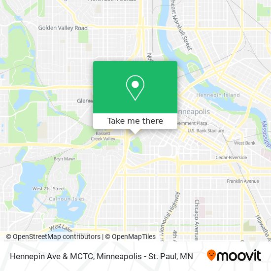 Mapa de Hennepin Ave & MCTC