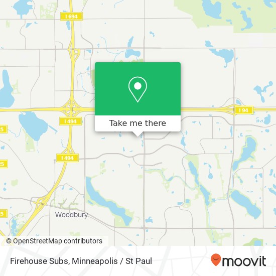 Mapa de Firehouse Subs, 8390 Tamarack Vlg Woodbury, MN 55125