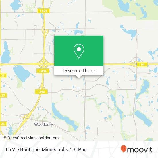 Mapa de La Vie Boutique, 8306 Tamarack Vlg Woodbury, MN 55125