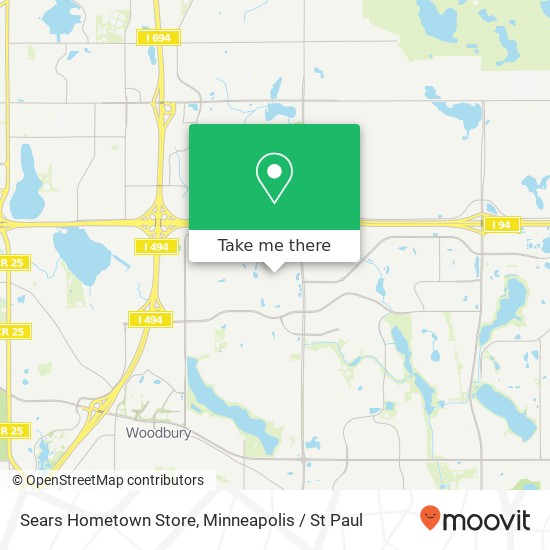 Mapa de Sears Hometown Store, 8300 Tamarack Vlg Woodbury, MN 55125