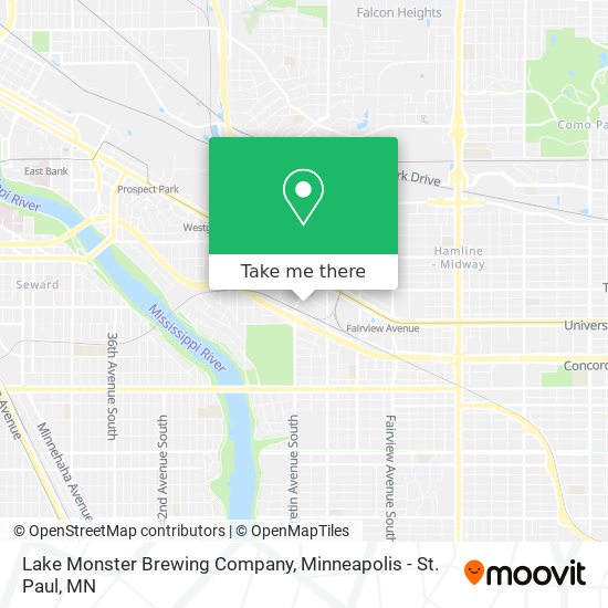 Lake Monster Brewing Company map