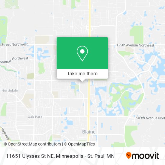 11651 Ulysses St NE map