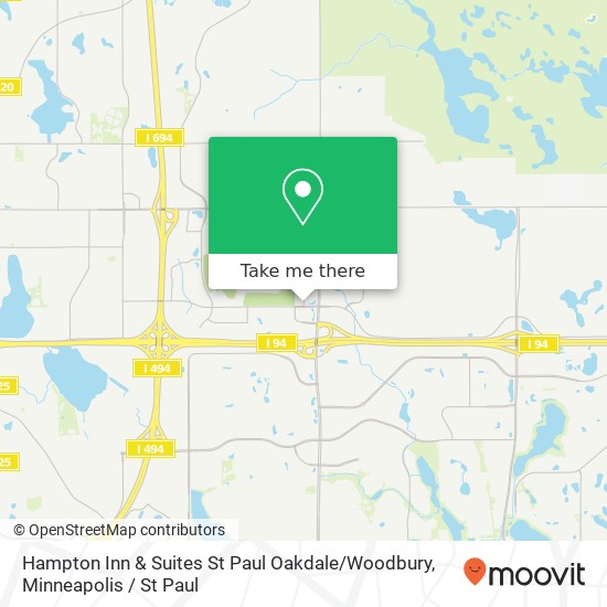 Hampton Inn & Suites St Paul Oakdale / Woodbury map