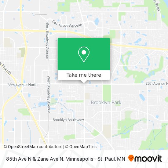 Mapa de 85th Ave N & Zane Ave N
