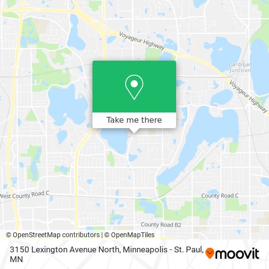 Mapa de 3150 Lexington Avenue North