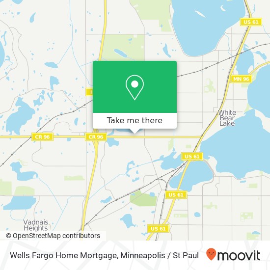 Mapa de Wells Fargo Home Mortgage