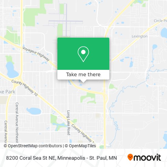 8200 Coral Sea St NE map