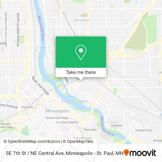 SE 7th St / NE Central Ave map