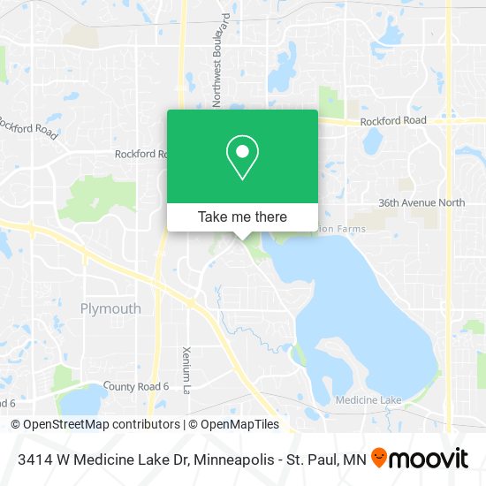 Mapa de 3414 W Medicine Lake Dr