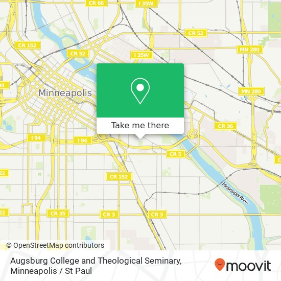 Augsburg College and Theological Seminary map