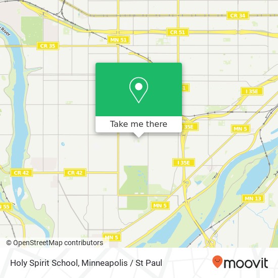 Holy Spirit School map