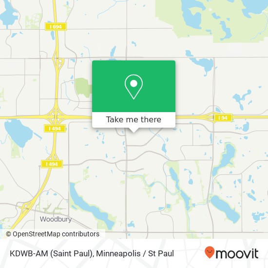 Mapa de KDWB-AM (Saint Paul)