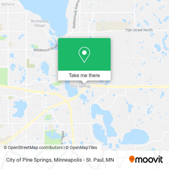 City of Pine Springs map