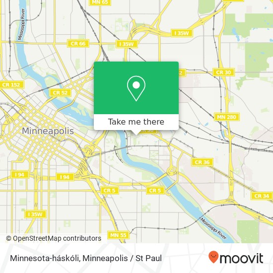 Minnesota-háskóli map