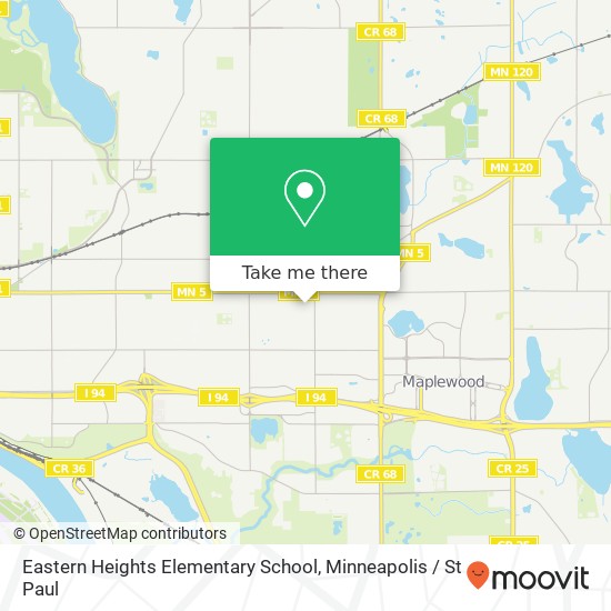 Eastern Heights Elementary School map