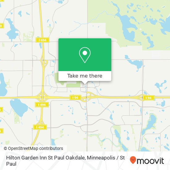 Mapa de Hilton Garden Inn St Paul Oakdale