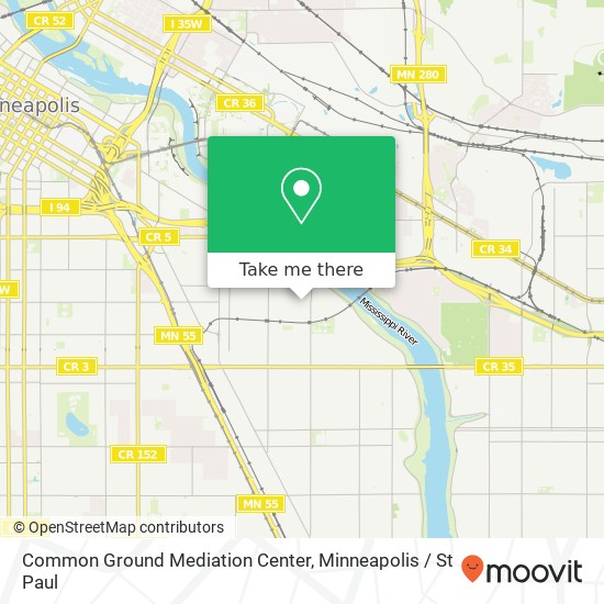 Common Ground Mediation Center map