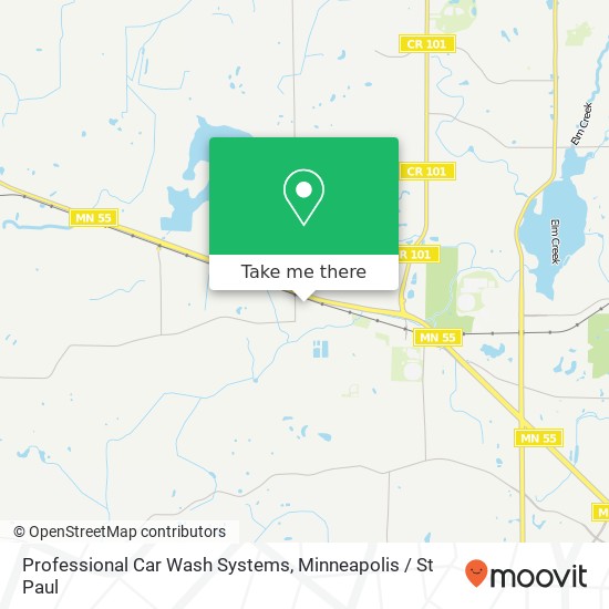 Professional Car Wash Systems map