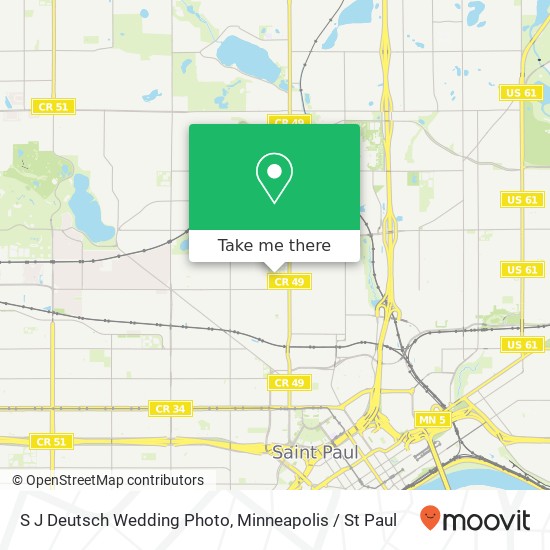 S J Deutsch Wedding Photo map