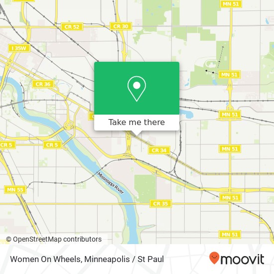 Women On Wheels map