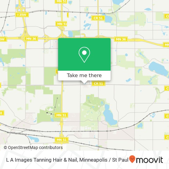 L A Images Tanning Hair & Nail map