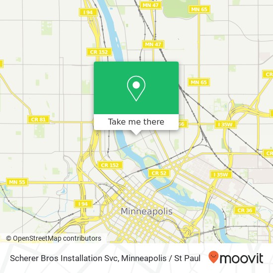 Scherer Bros Installation Svc map