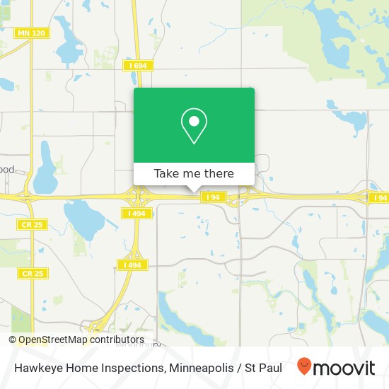 Hawkeye Home Inspections map