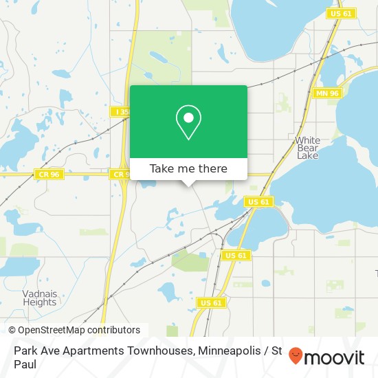 Park Ave Apartments Townhouses map