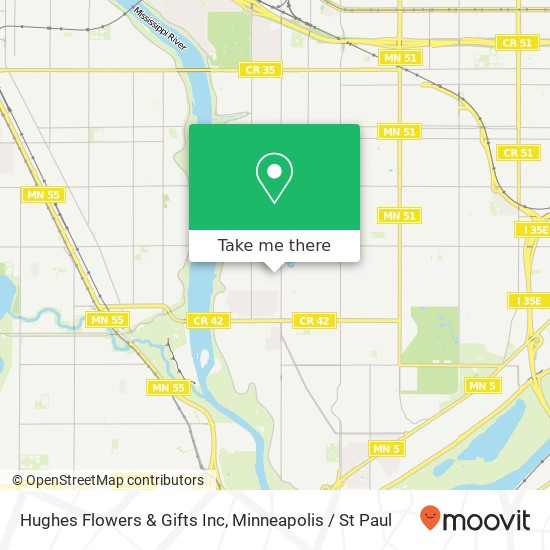 Hughes Flowers & Gifts Inc map