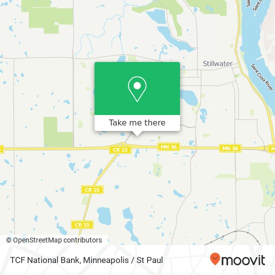 TCF National Bank map