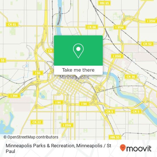 Mapa de Minneapolis Parks & Recreation