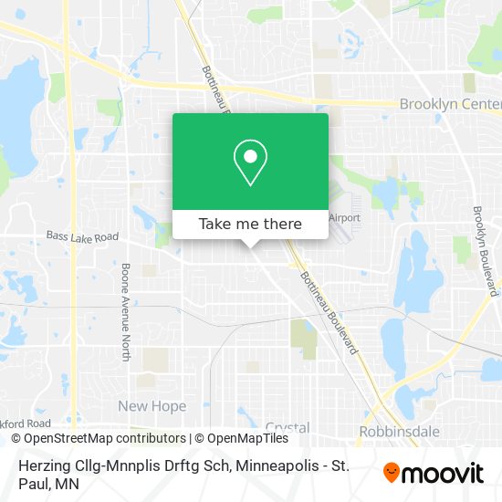 Herzing Cllg-Mnnplis Drftg Sch map