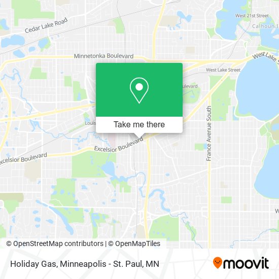 Holiday Gas map